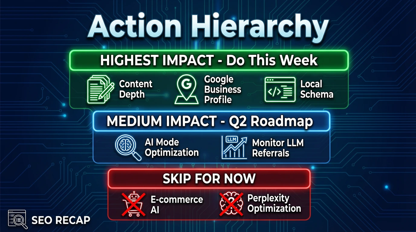 Optimization hierarchy for AI search visibility