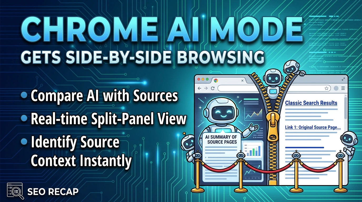 Chrome AI Mode side-by-side browsing feature and publisher impact