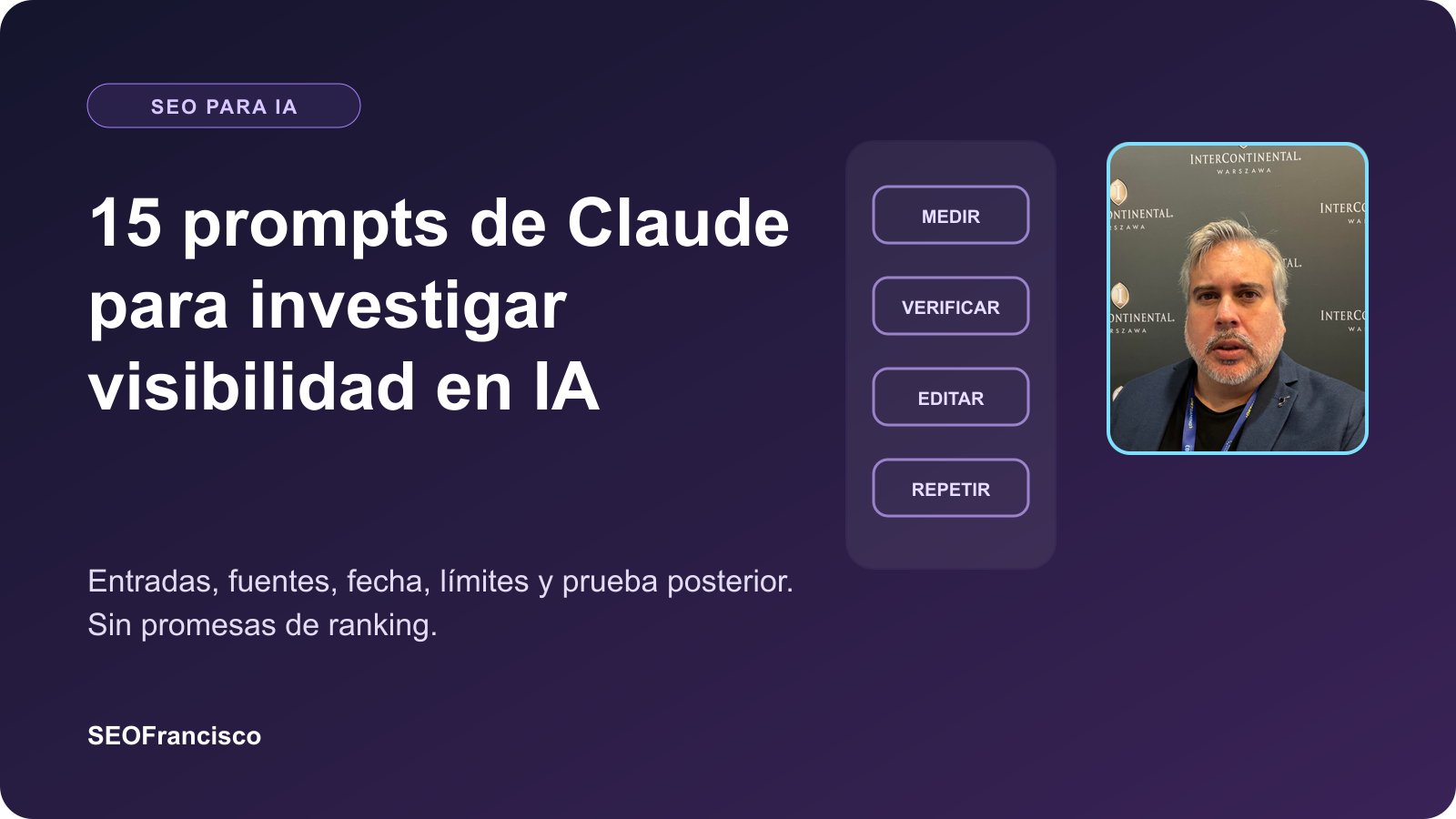 15 prompts de Claude para auditar visibilidad en IA