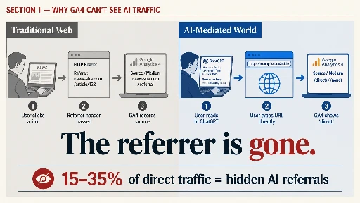 GA4 missing AI referral traffic sources